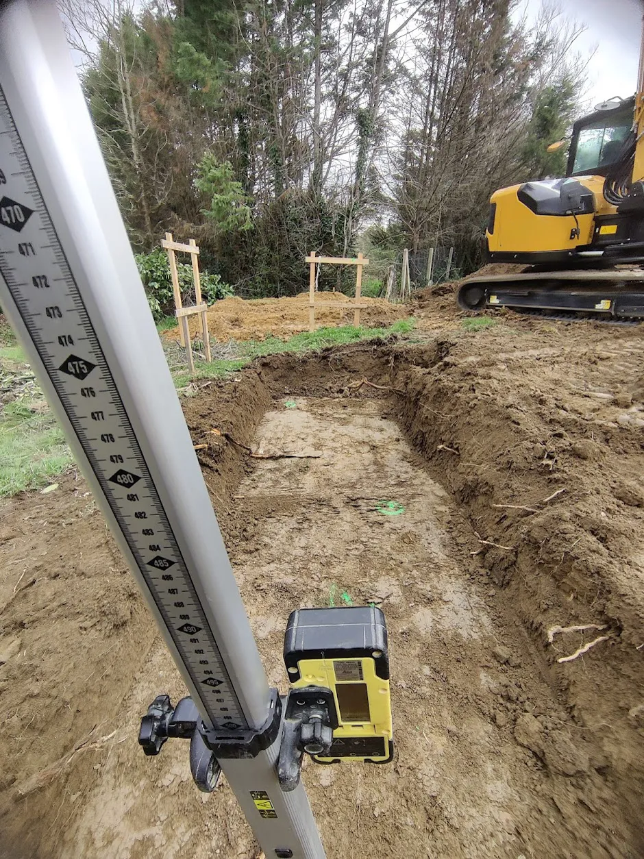Travaux de terrassement en cours sur le bassin chaurien